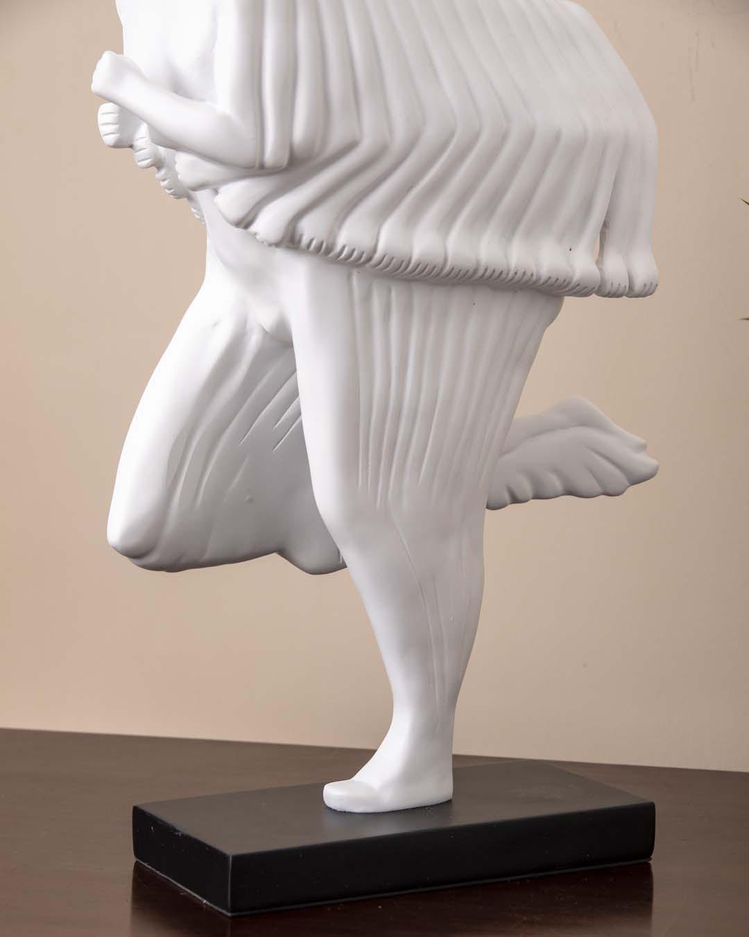 Running Girl Statue - White - The Decor Kart