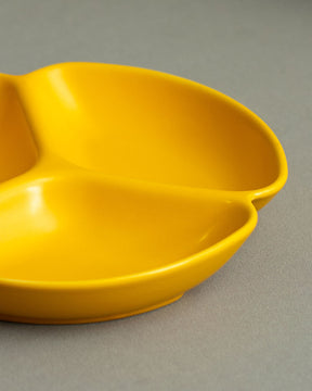 Monochrome Chip & Dip Platter - Yellow - The Decor Kart