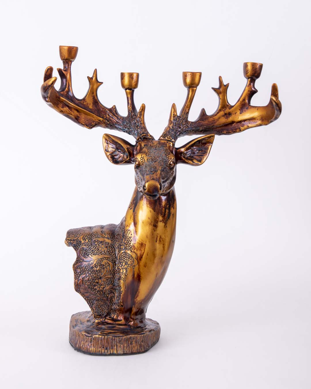 Majestic Stag Sculpture Candle Holder - The Decor Kart