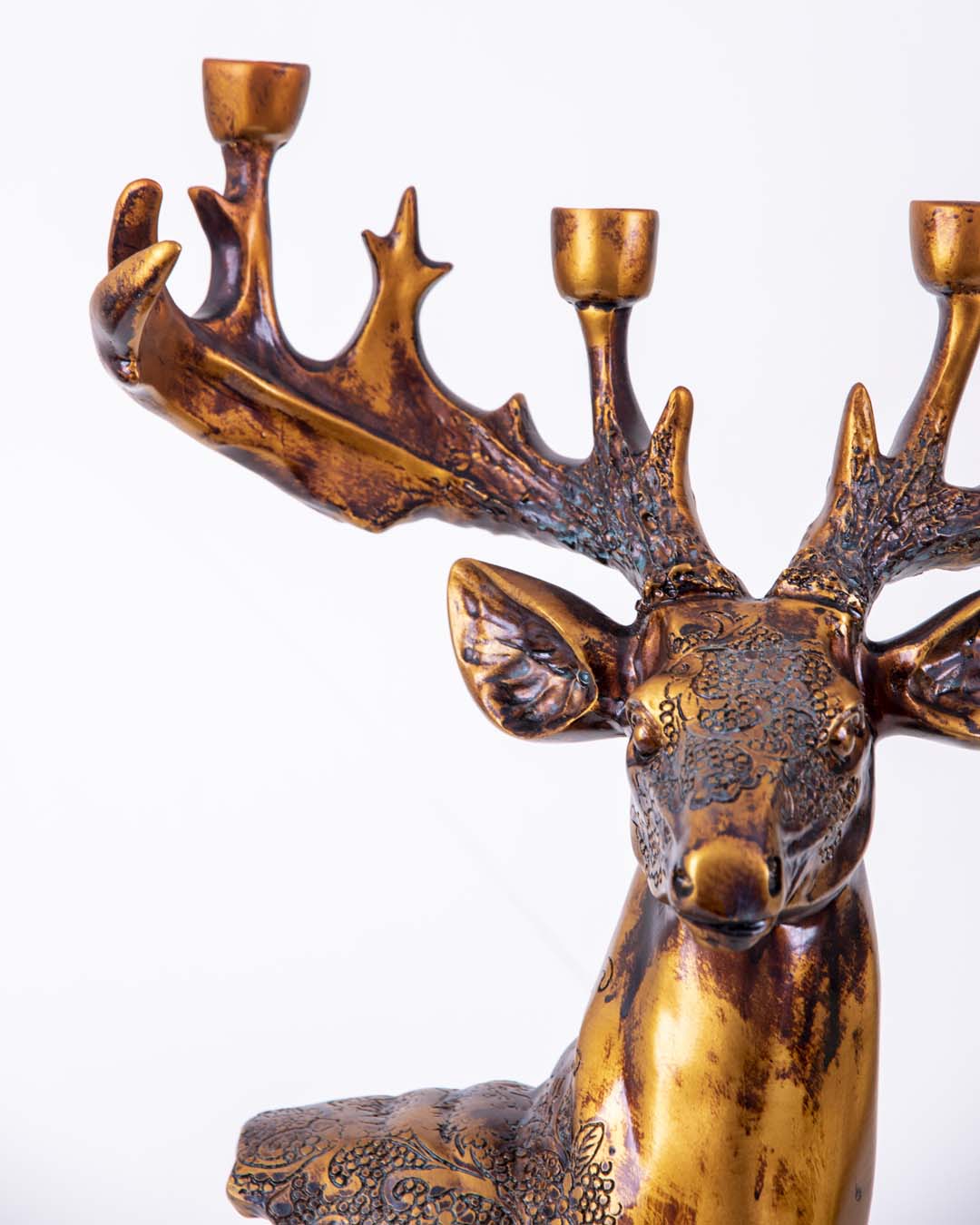 Majestic Stag Sculpture Candle Holder - The Decor Kart