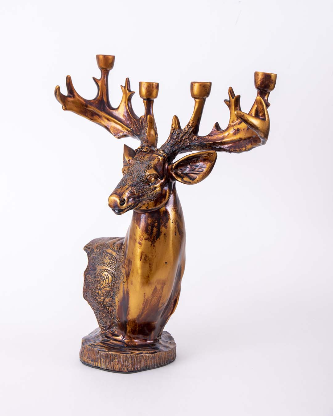 Majestic Stag Sculpture Candle Holder - The Decor Kart