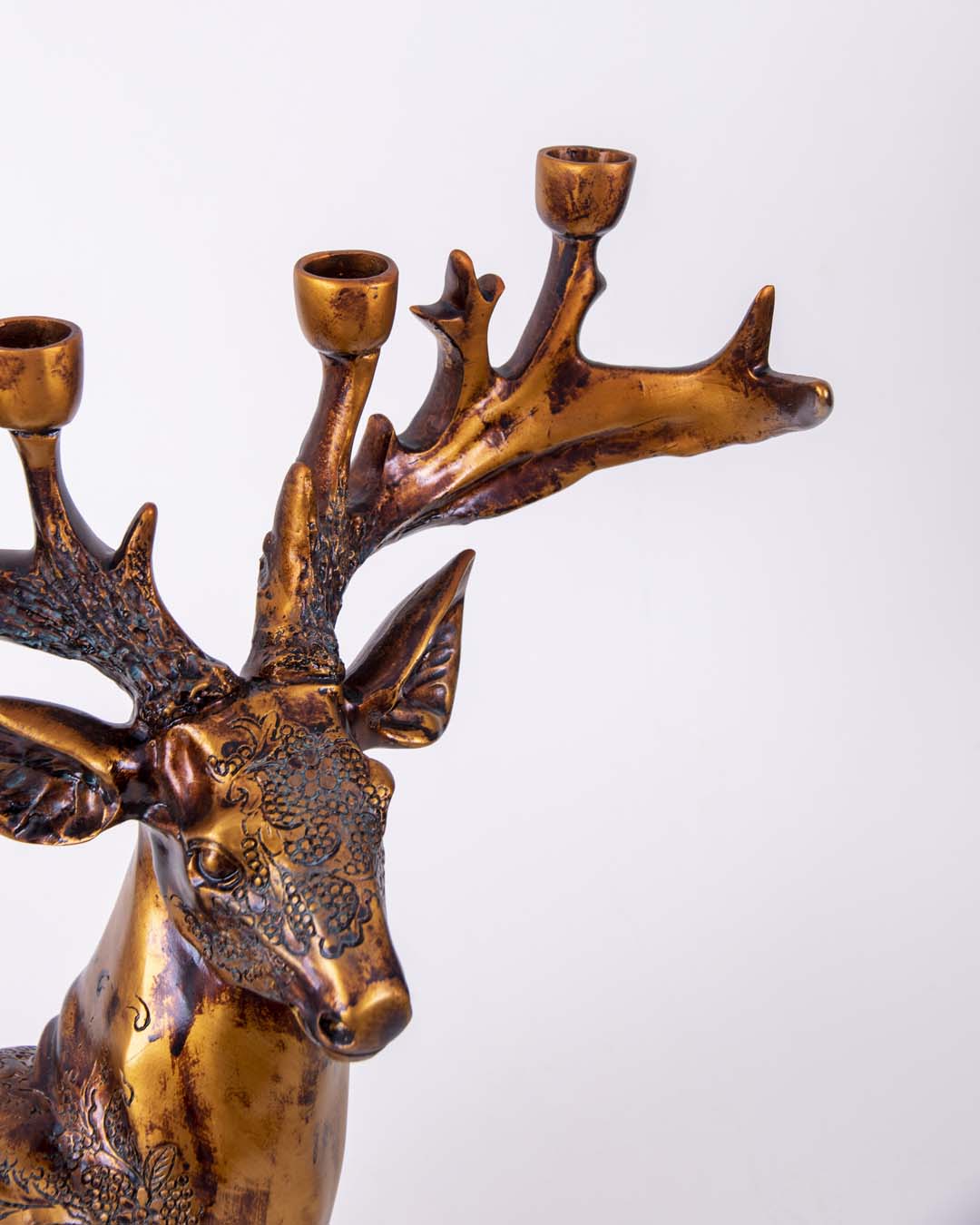 Majestic Stag Sculpture Candle Holder - The Decor Kart