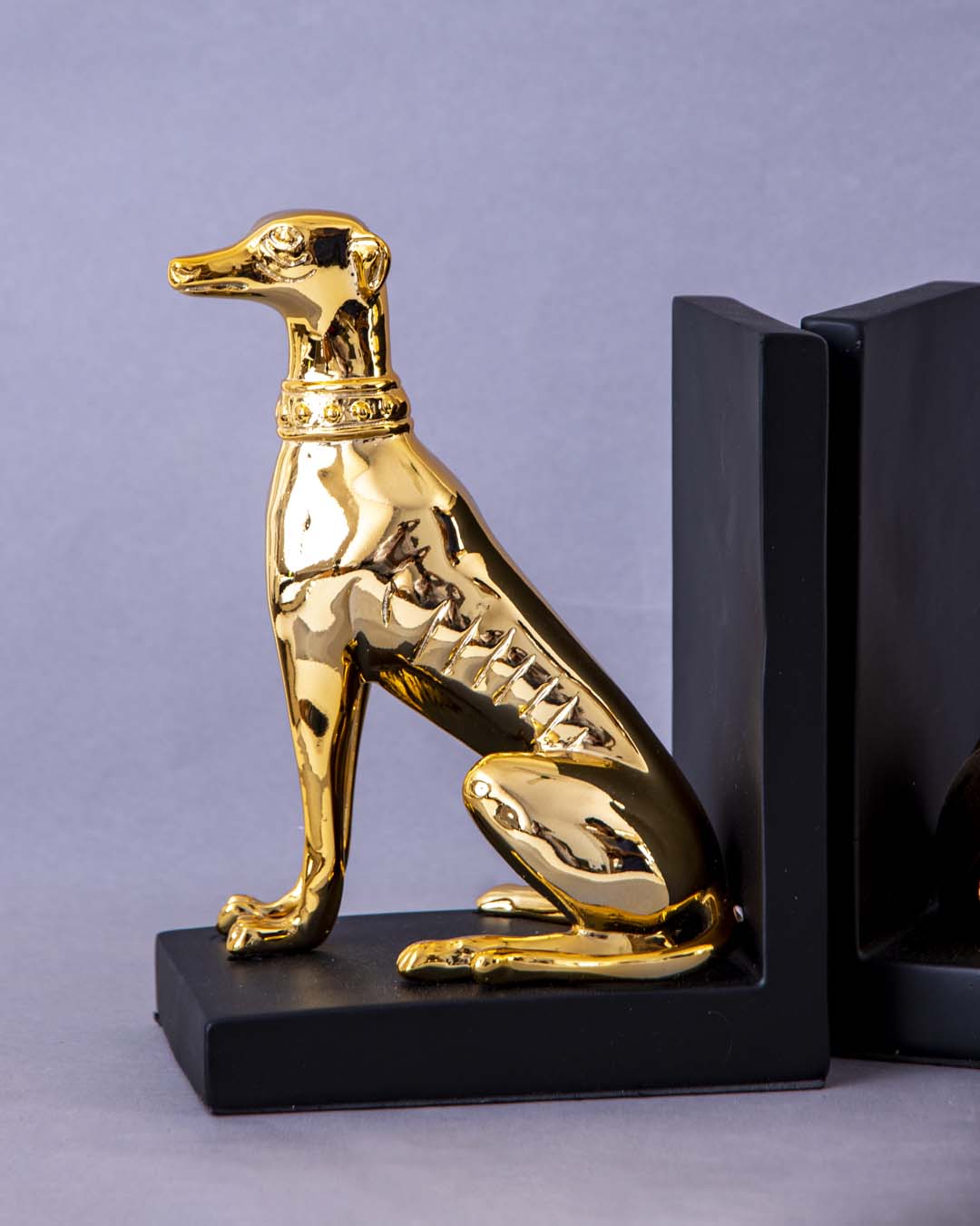 Guard Dog Bookend Set - Gold - The Decor Kart