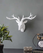 Monochrome Wall Mounted Stag - The Decor Kart