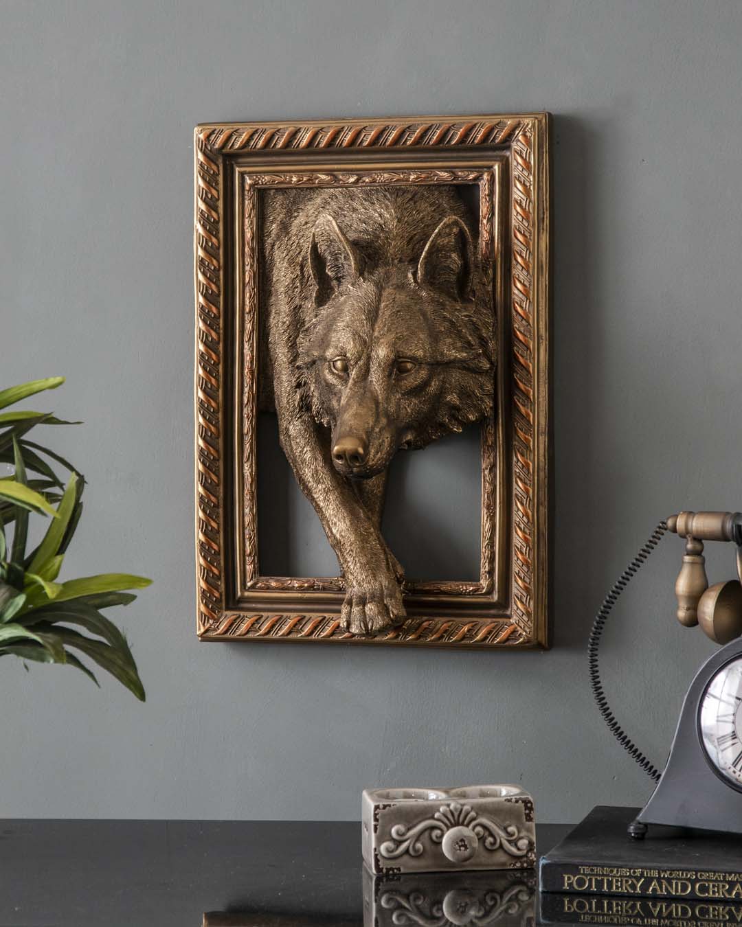 Majestic Wolf 3D Wall Art