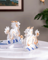 Majestic Guardian: Unveiling the Secrets of the Foo Dogs - White - The Decor Kart