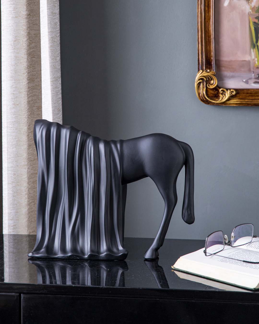 Modern Abstract Animal Sculpture - Black - The Decor Kart