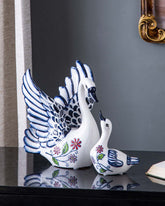 Serene Swan Fine Porcelain Sculpture - Set of 2 - The Decor Kart