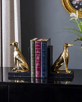 Guard Dog Bookend Set - Gold - The Decor Kart