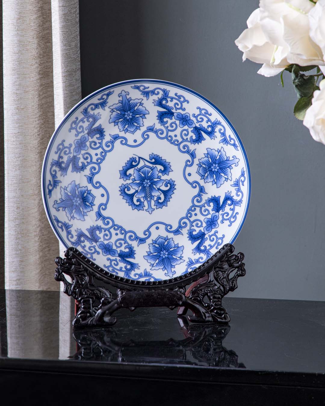 Oriental Display Plate with Stand 10" - The Decor Kart