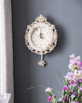 'Country Roses' Vintage Wall Clock - The Decor Kart