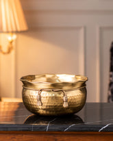 'Ribbon' Handcrafted Brass Bowl - 8"
