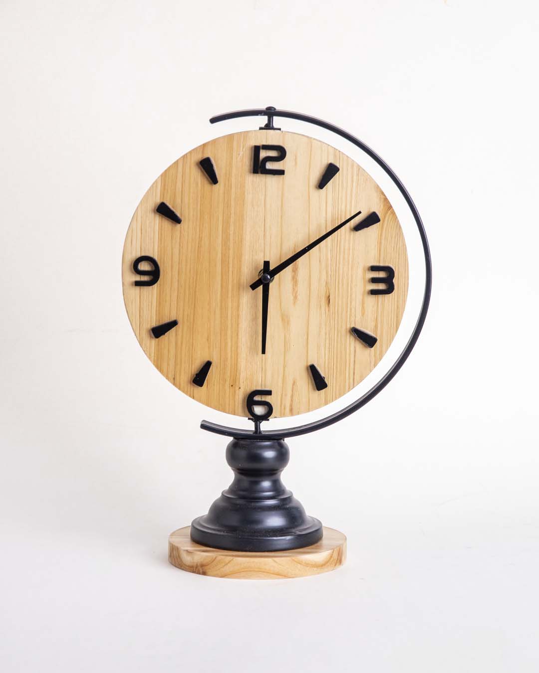 Wooden Tellurion Table Clock - The Decor Kart