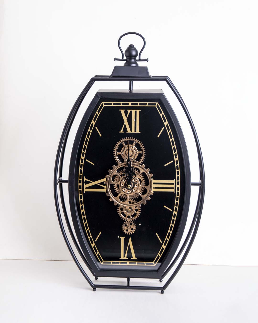 Gear Analog Roman Numerals Clock - The Decor Kart