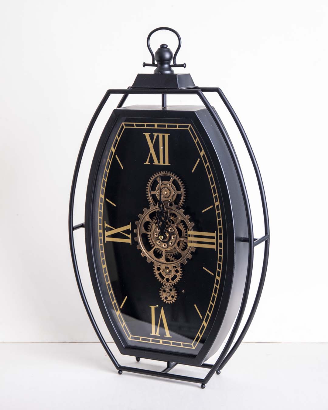 Gear Analog Roman Numerals Clock - The Decor Kart