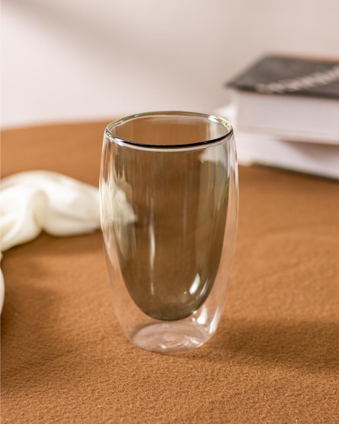 Borosilicate Double Wall Mug - Black - The Decor Kart