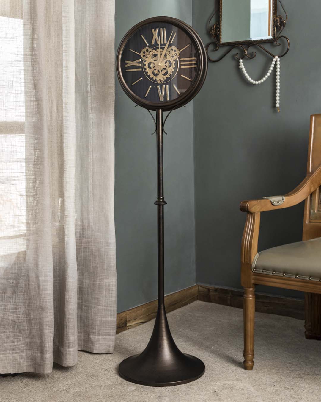 Roman Numerals Floor Clock - The Decor Kart