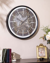 Hemisphere Gear Analog Wall Clock - The Decor Kart