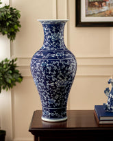 Decadent - Blue & White Porcelain Vase - The Decor Kart