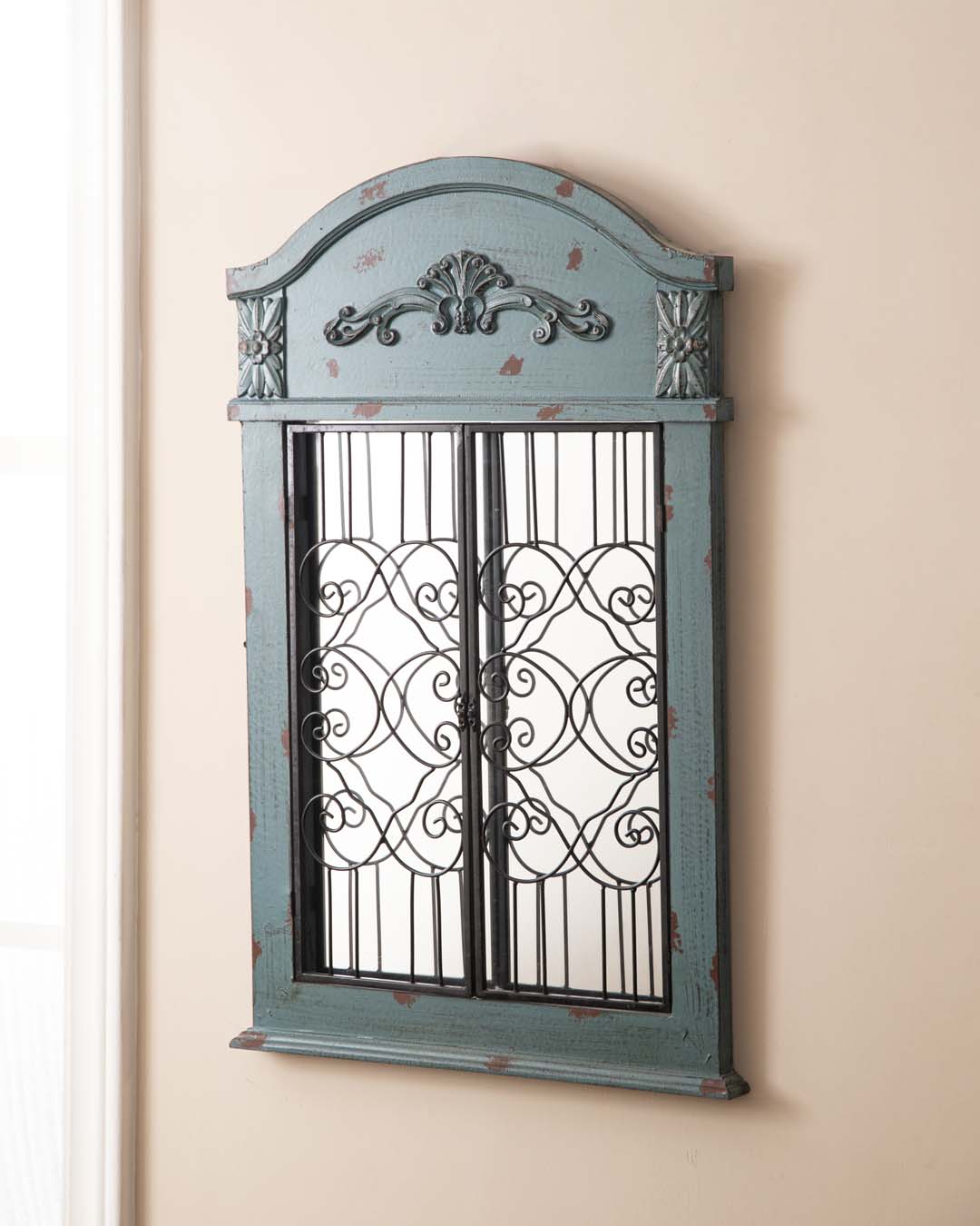 Window Grill Wall Mirror - The Decor Kart