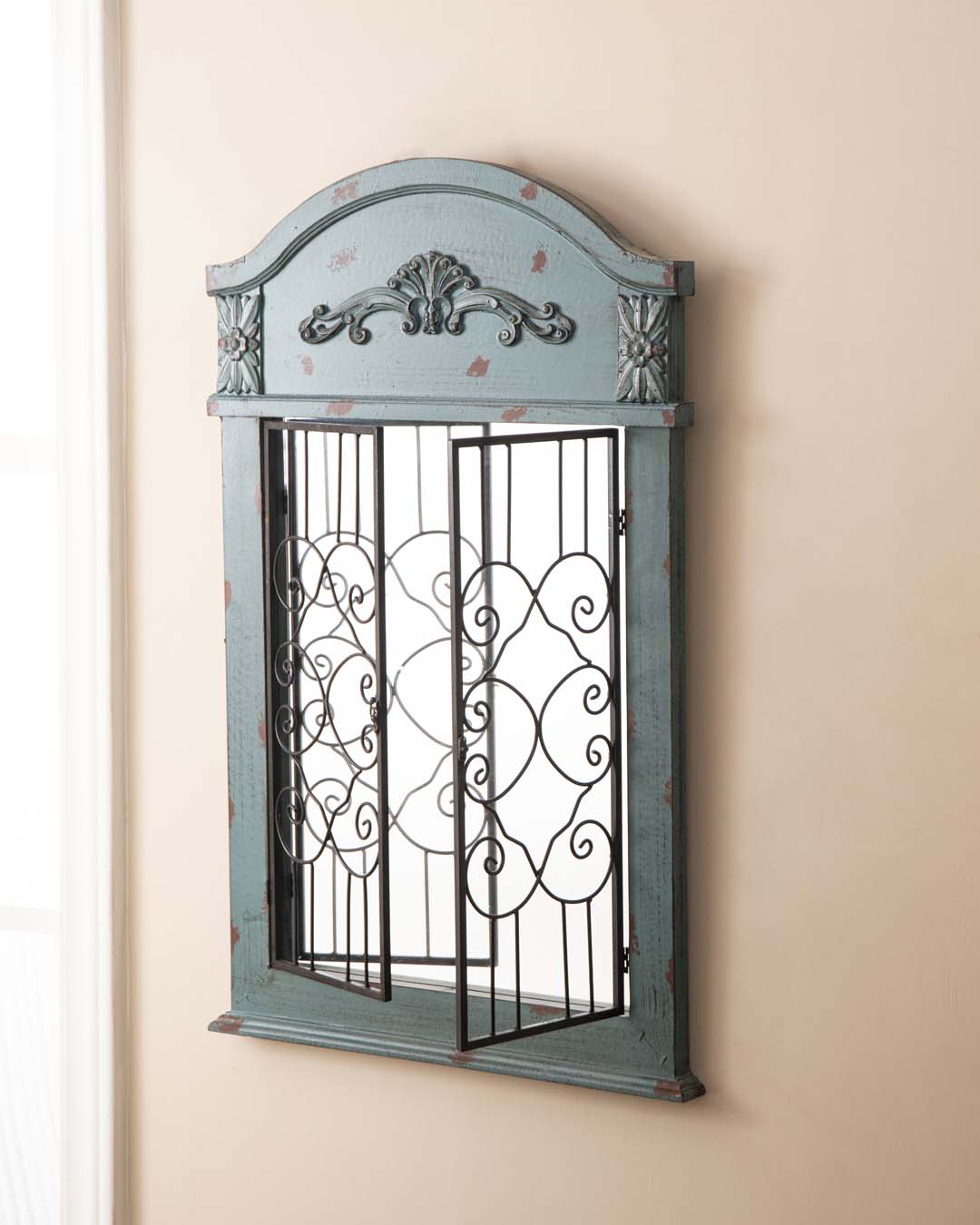 Window Grill Wall Mirror - The Decor Kart