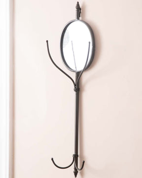 Coat Hooks Wall Mirrror - The Decor Kart