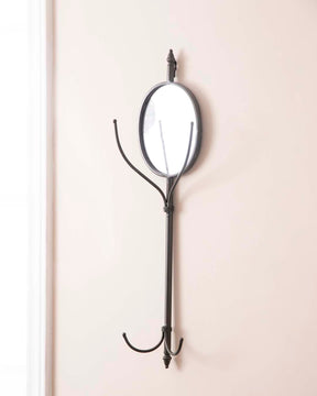 Coat Hooks Wall Mirrror - The Decor Kart