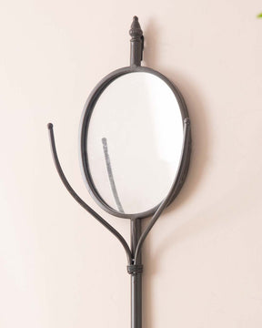 Coat Hooks Wall Mirrror - The Decor Kart