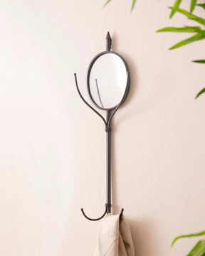 Coat Hooks Wall Mirrror - The Decor Kart