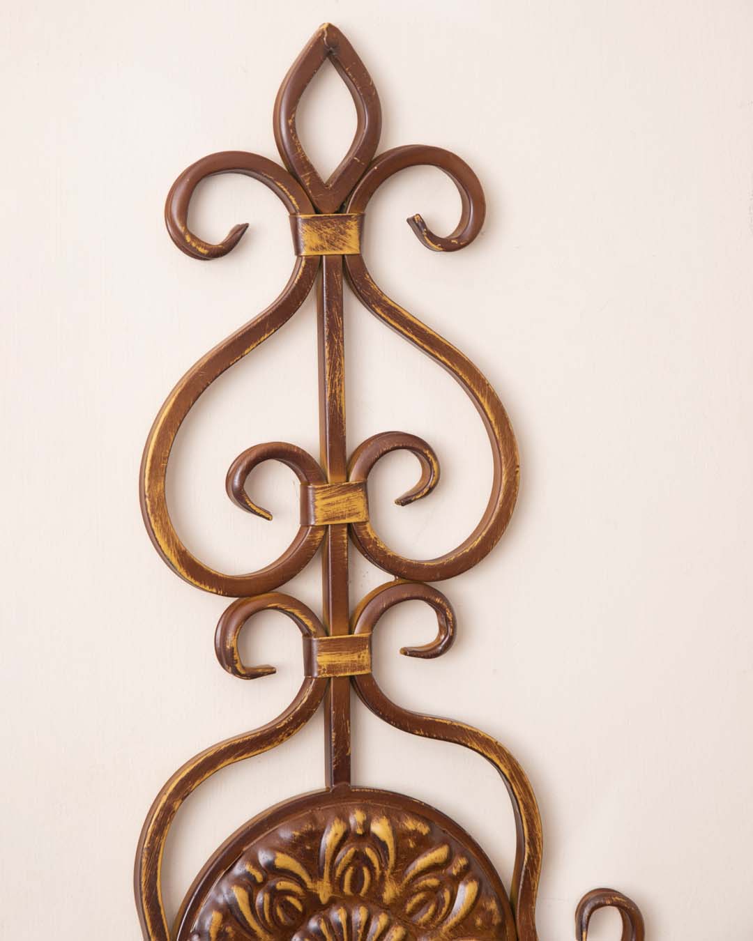 Wrought Iron Wall Candle Holders - The Decor Kart