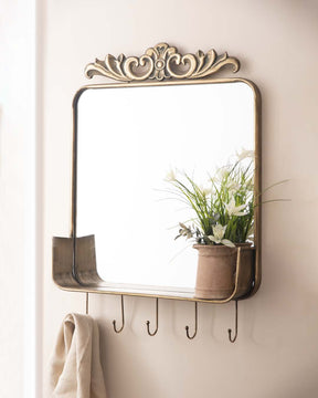 Lush Square Metal Wall Mirror - The Decor Kart