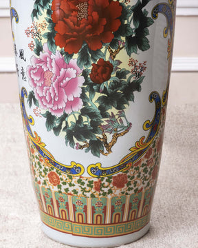 Peony Tall Ceramic Floor Vase - The Decor Kart