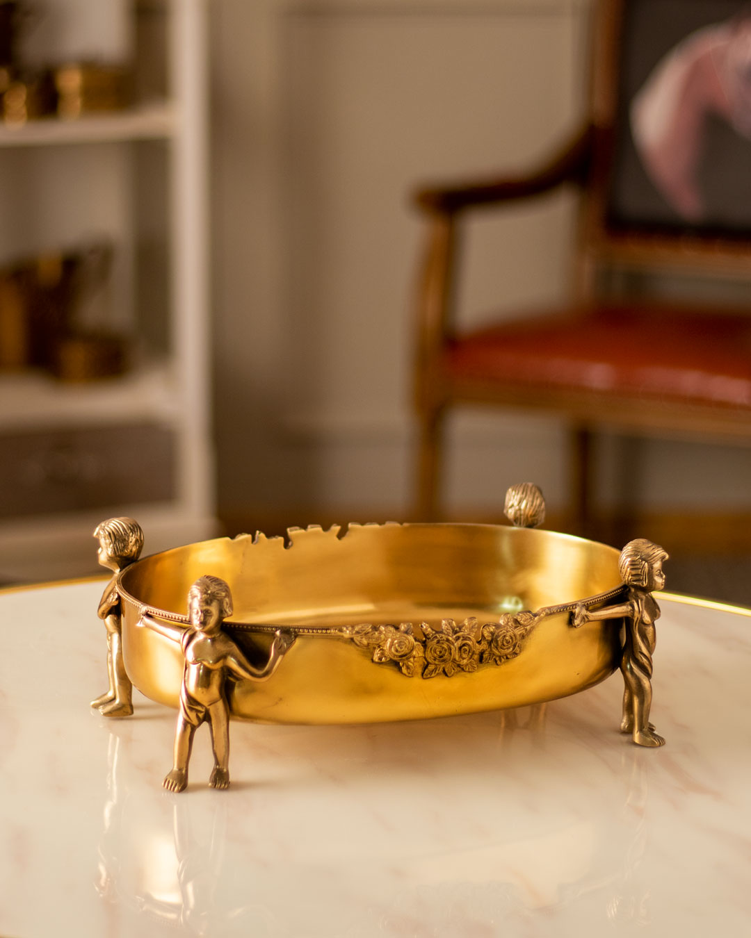 'Human' Handcrafted Brass Bowl - The Decor Kart