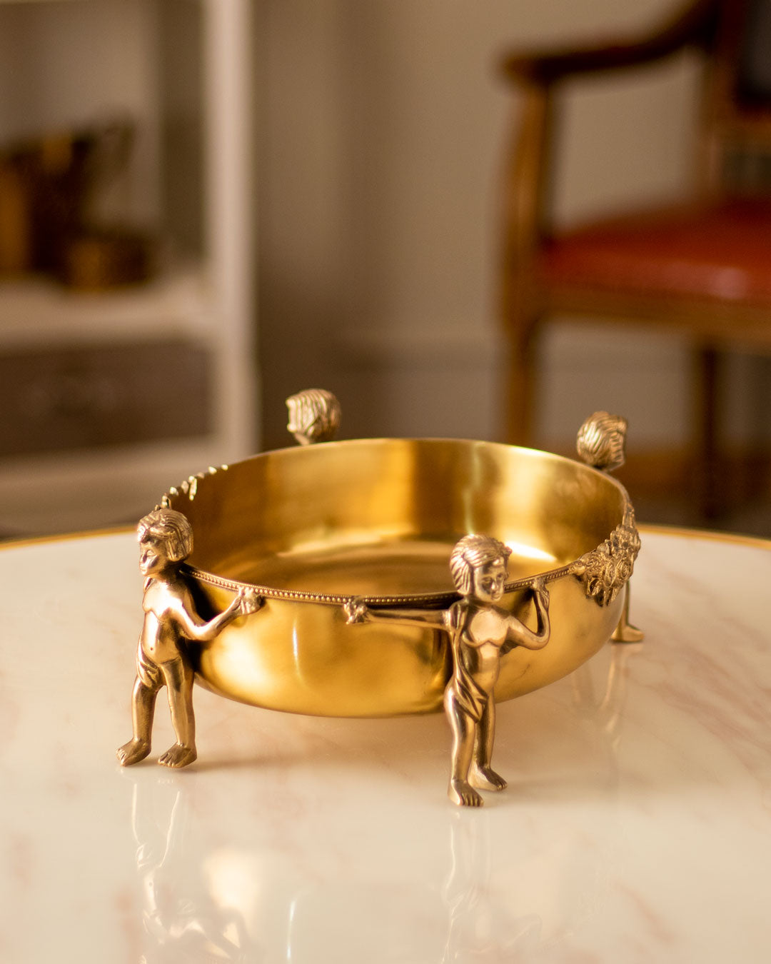 'Human' Handcrafted Brass Bowl - The Decor Kart