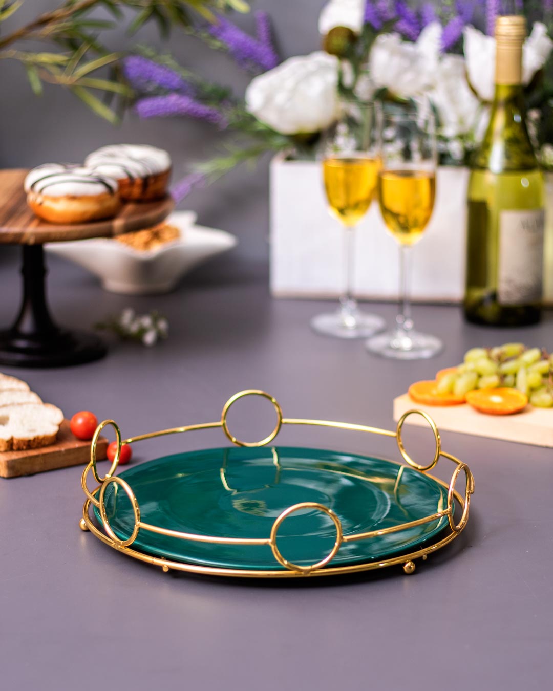 Shannon Circular Serving Tray - Small - The Decor Kart