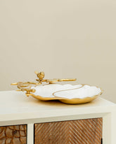 Golden Bird Brass Serving Platter - The Decor Kart