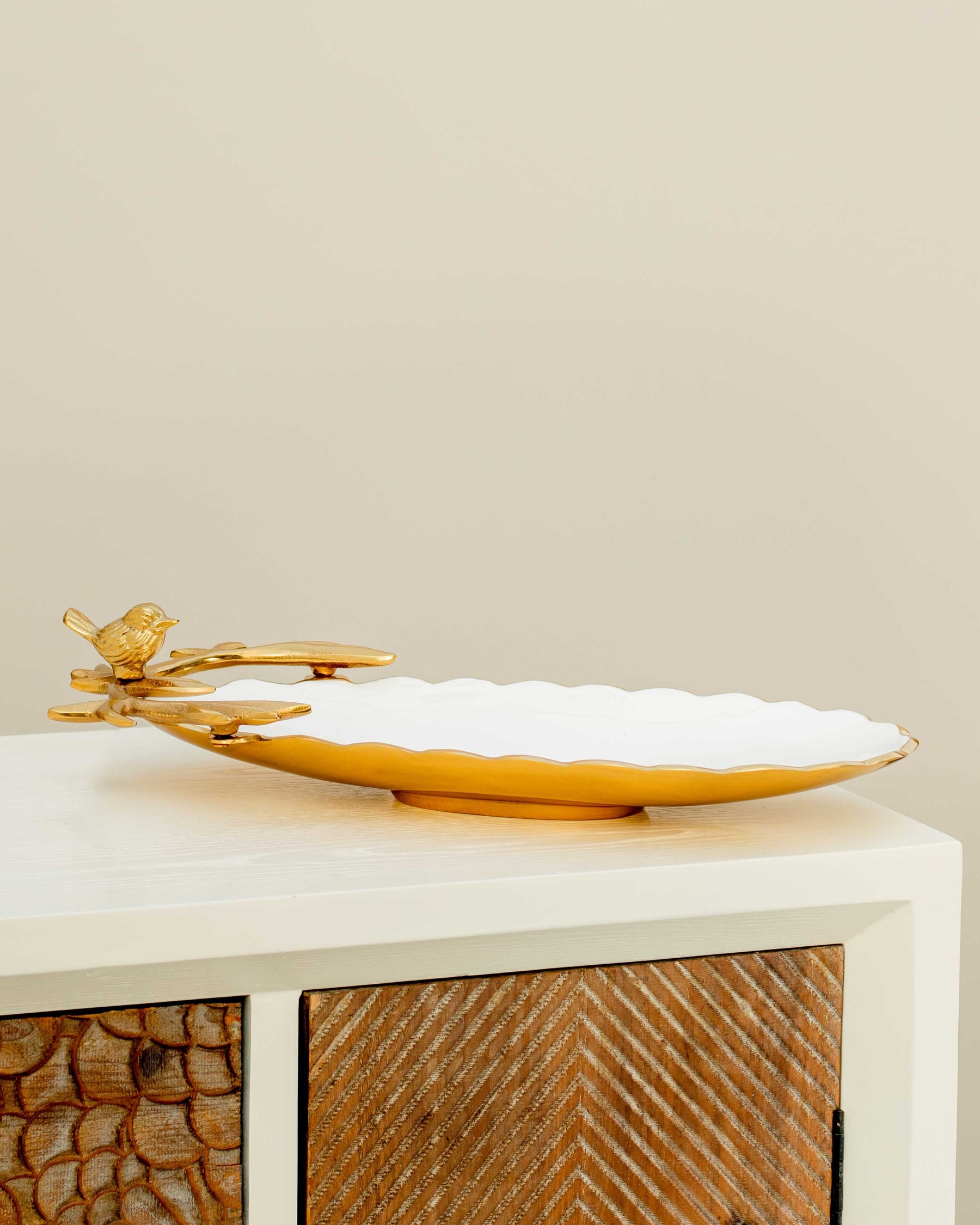 Mollusc Brass Serving Platter - The Decor Kart