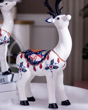 The Reindeer Porcelain Figurine - The Decor Kart