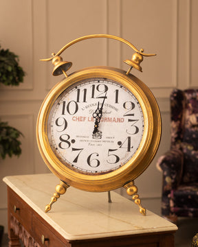 'Chef le Normand' Rustic Gold Colonial Clock - The Decor Kart