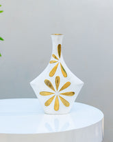 Inclined Leaf Flower Vase -11"