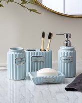 Pious 4-Piece Bath Set - Sky Blue