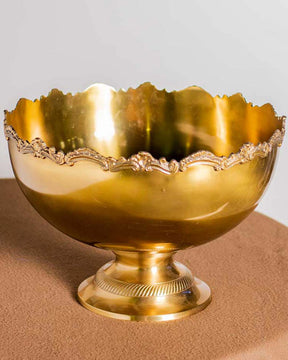 Decorative Finger Brass Bowl - 12" Inch