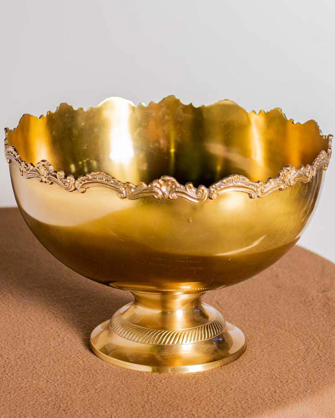 Decorative Finger Brass Bowl - 8" Inch