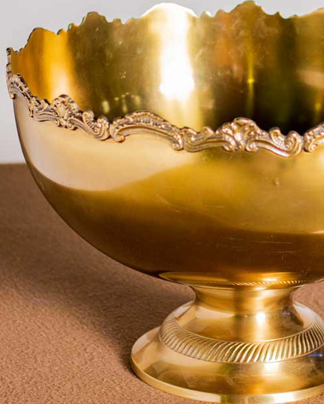 Decorative Finger Brass Bowl - 12" Inch