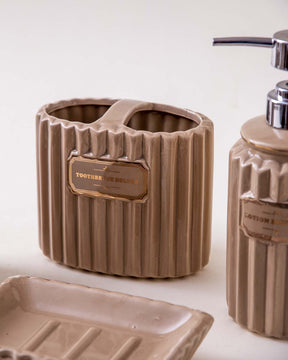 Pious 4-Piece Bath Set - Beige