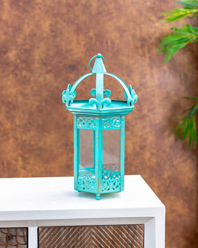 Cathedral Turquoise Candle Stand - 15"