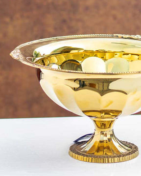 Luminary Turk Gold Plated Serving Bowl - 12"