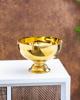 Prosperous Kuber Gold Plated Serving Bowl - 10"