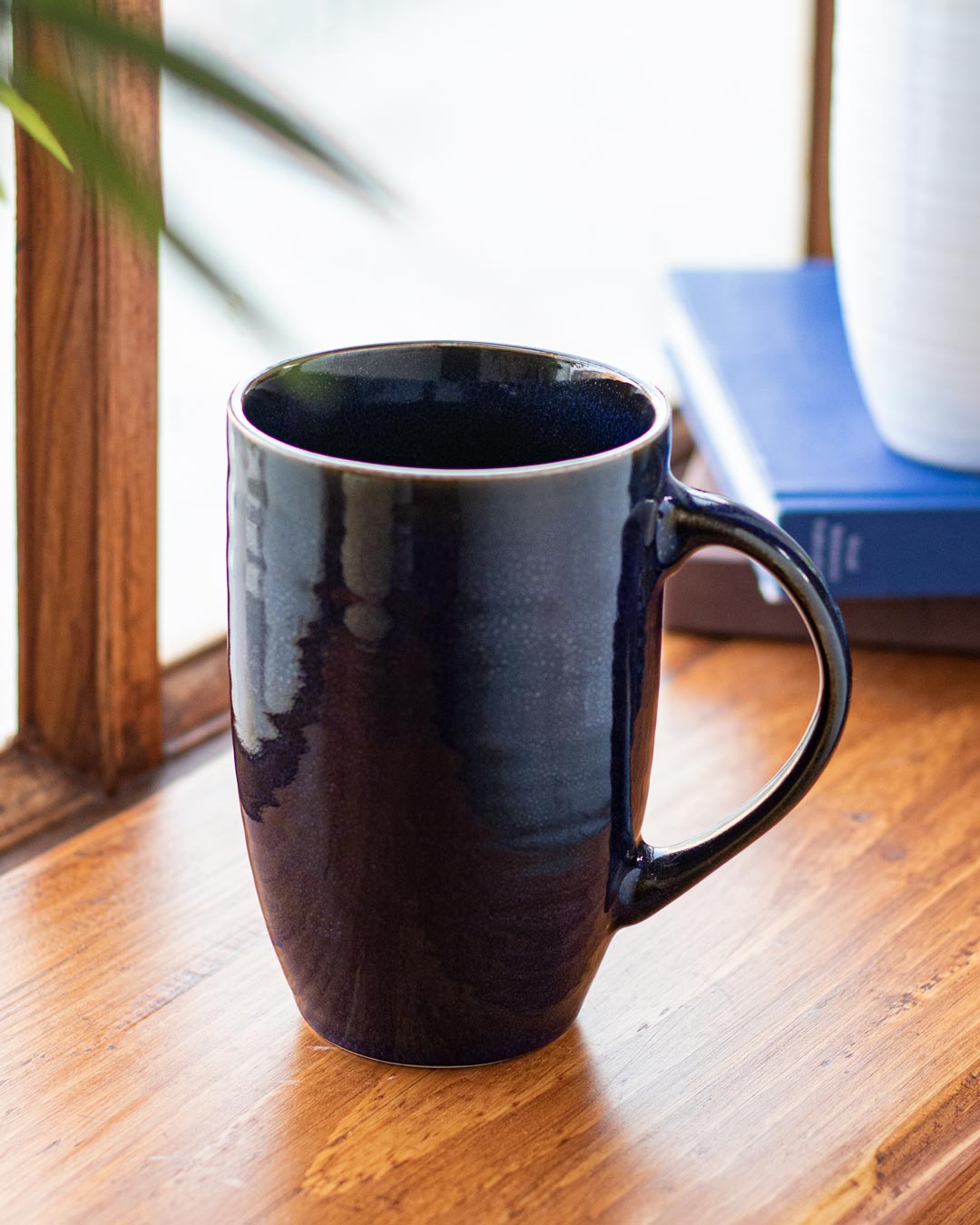 'Blue Ridged' Coffee Mug - Set of 2