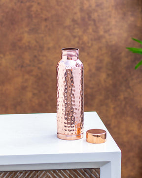 Hammered Copper Bottle - The Decor Kart